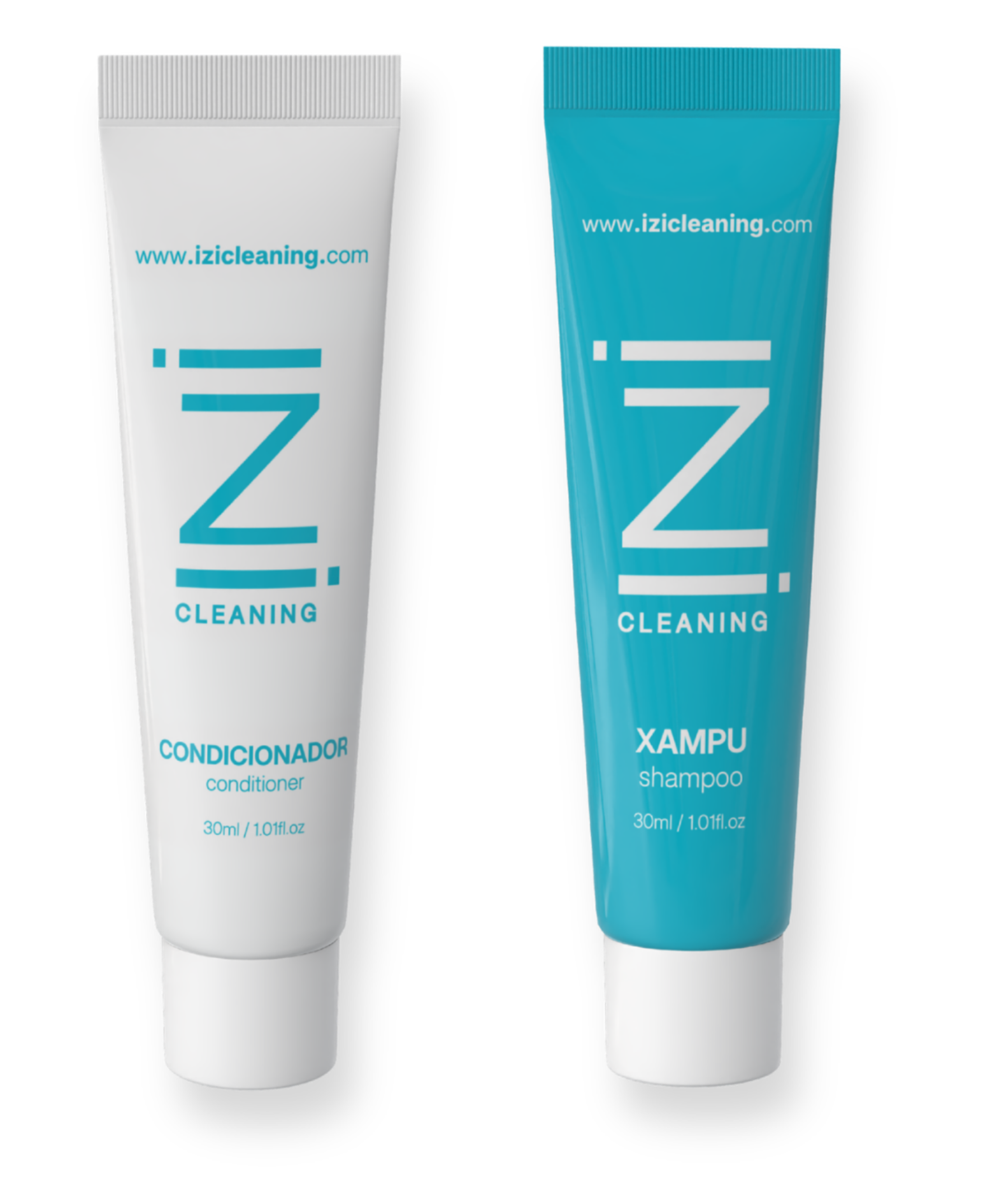 Amenities izi — shampoo e condicionador